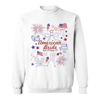American Bride Patriotic Wedding Celebration Sweatshirt - Thegiftio UK