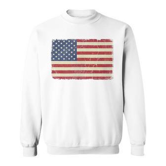 American Flag Retro Jersey Vintage Usa Patriotic Sweatshirt - Thegiftio UK