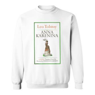 Anna Karenina Leo Tolstoy ヴィンテージブックカバー スウェットシャツ - Kawaiitshirt