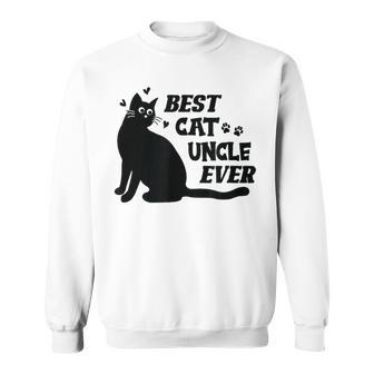 Best Cat Uncle Ever Uncle Loves Cats Sweatshirt - Thegiftio UK