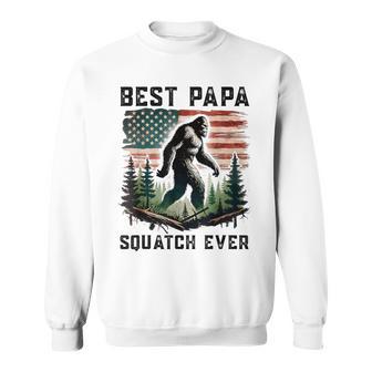 Best Papa Squatch Ever Bigfoot Sasquatch Dad Fathers Day Sweatshirt - Thegiftio UK