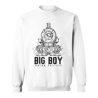 Big Boys Union Pacific Types Of Trains Locomotives Apparel Sweatshirt - Thegiftio UK