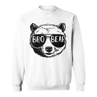 Brother Bear Face Sunglasses Leopard Print Father's Day Sweatshirt - Thegiftio UK