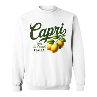 Capri Italia Isla De Los Limones En Letraserdes Italianas Camisa de entrenamiento - Regaloses