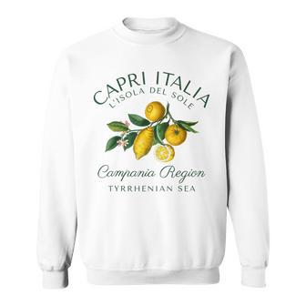 Capri Italia レモン 旅行 カンパニア ティレニア海 イタリア スウェットシャツ - Kawaiitshirt