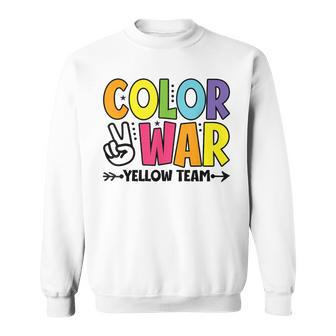 Color War Yellow Team Sleepaway Summer Camp Game Sweatshirt - Thegiftio UK