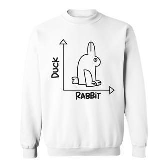 Conejo De Pato Dobleignificado Dibujo Divertido Conejo Pato Imágenes Camisa de entrenamiento - Regaloses