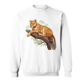 Cougar Amoureux Des Animaux Sweater e - Cadeauxyz
