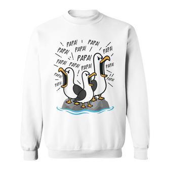 Dad Seagull Papa Seagulls Fathers Day Humor Sweatshirt - Thegiftio UK