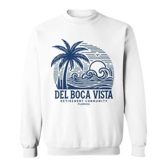 Del Boca Vista Retro Sunset Florida Vintage Sweatshirt - Thegiftio UK