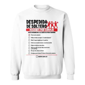 Despedida Deoltero Lista Retos Novio Pruebas Graciosas Camisa de entrenamiento - Regaloses