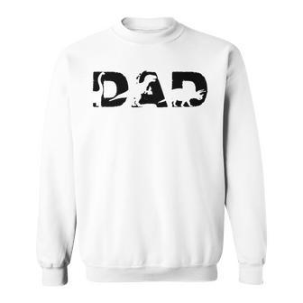 Dinosaur Dad Cute Three Rex Dino For Party In Father's Day Tri-Blend Sweatshirt - Thegiftio UK