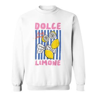 Dolce Amalfi Summer Lemon Italian Coastal Vibes Sunshine Sweatshirt - Monsterry