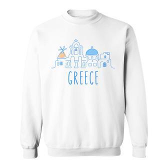 Europe Greece Athens Santorini Family Vacation Souvenir Sweatshirt - Thegiftio