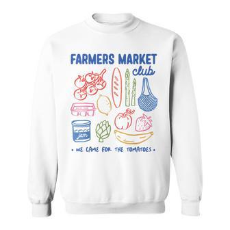 Farmer Market Club Fruit & Vegetable Cute Graphic Sweatshirt - Monsterry