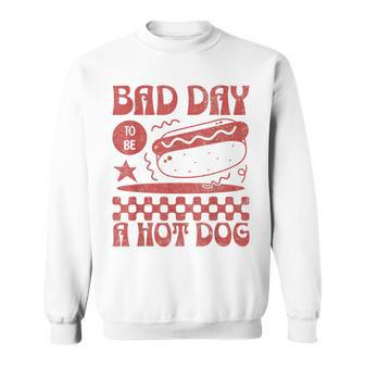 4Th Of July Bad Day To Be A Hot Dog Sweatshirt - Thegiftio UK