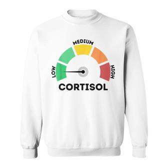 Low Cortisol Levels Meme スウェットシャツ - Kawaiitshirt