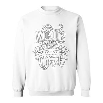 From Kid For Dad Color Your Own Craft Awesome Dad Sweatshirt - Thegiftio UK