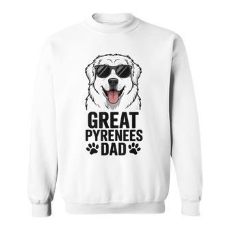 Great Pyrenees Dog Dad Fathers Day Pet Owner Animal Lover Sweatshirt - Monsterry UK