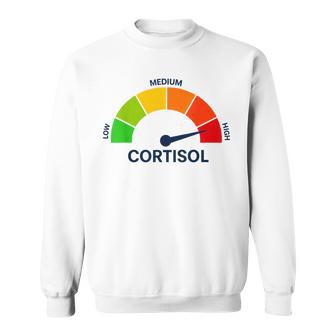 High Cortisol Levels Meme Sweatshirt - Thegiftio UK