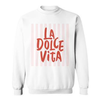 La Dolce Vita Italian Summer Coastal Graphic Comfort Colors Crop Top Sweatshirt - Thegiftio UK