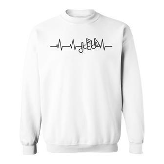 Le Cœur Du Musicien J'aime La Musique Sweater e - Cadeauxyz