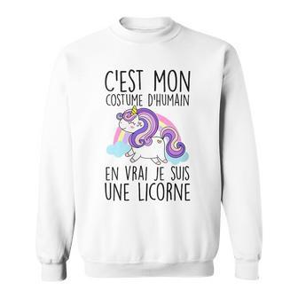 Licorne Costume D'humain Enrai Jeuis Une Licorne Adultes Sweater e - Cadeauxyz