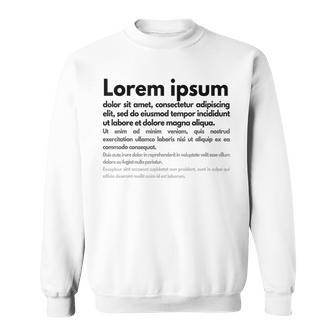 Lorem Ipsum スウェットシャツ - Kawaiitshirt