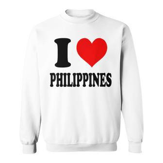 I Love Philippines フィリピン スウェットシャツ - Kawaiitshirt