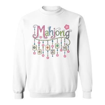 Mahjong Beaded Tiles Mahjong Love Playing Chinese Game Sweatshirt | Mazezy