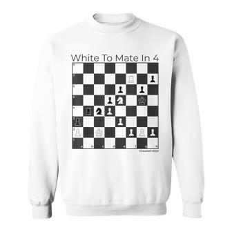 To Mate In 4 Find Checkmate Puzzle 828 Ajedrez Camisa de entrenamiento - Regaloses