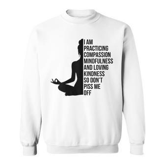 Meditating Yoga Mystical Practicing Compassion Healing Sweatshirt | Seseable UK