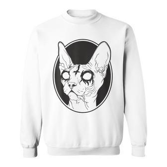 Metalphynx Cat I Pastello Goth E Death Metal Pagan Felpa - Novitaregali