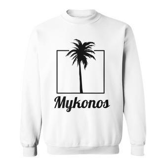 Mykonos Palmeraintage Holiday Tripouvenir Camisa de entrenamiento - Regaloses