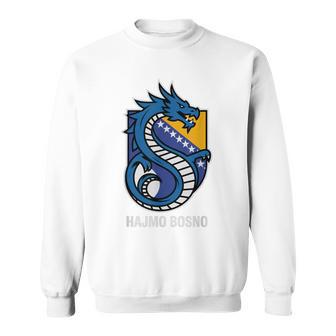 National Bosnia Herzegovina Hajmo Bosno Country Pride Cheer Sweatshirt - Thegiftio UK