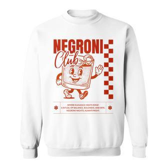 Negroni Club I Retro Italo Classic Gin Cocktail Dos Sweater e - Cadeauxyz