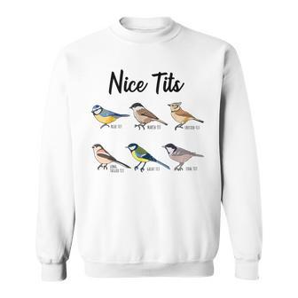 Nice Tits – Oiseau Drôle Observant Les Oiseaux Sweater e - Cadeauxyz
