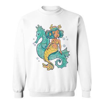 Niñosirena Y Caballo De Mar Camisa de entrenamiento - Regaloses