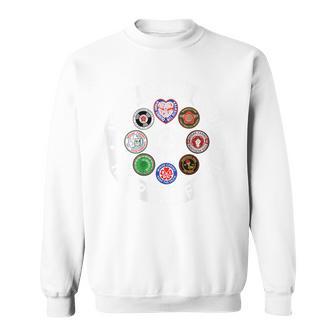 Northernoul バッジ ストーク ウィッグ マンチェスター ブラックプール スウェットシャツ - Kawaiitshirt