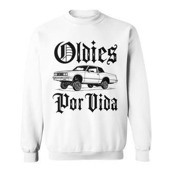 Oldies Porida ヴィンテージ ローライダー 車 メキシカン チカーノ チョロ 長袖tシャツ スウェットシャツ - Kawaiitshirt