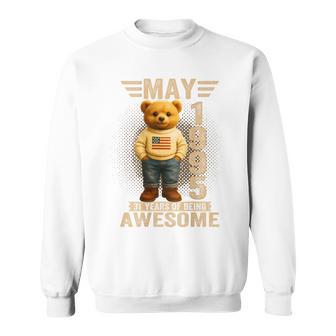 On Back 31歳 1995年5月 テディベア 31歳の誕生日 スウェットシャツ - Kawaiitshirt