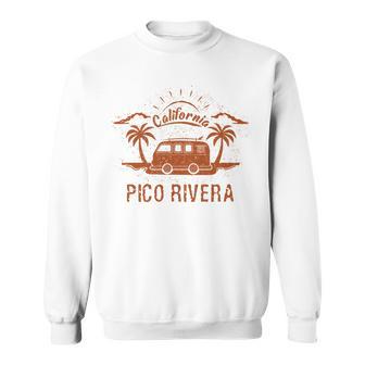 Pico Rivera Ca カリフォルニア レトロ ビンテージ サーフィン ビーチ 長袖tシャツ スウェットシャツ - Kawaiitshirt