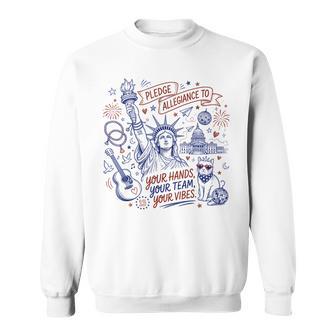 Pledge Allegiance Patriotic 4Th Of July Sweatshirt - Thegiftio UK