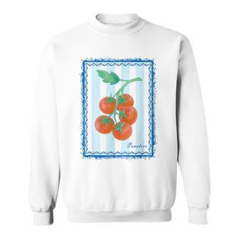 Pomodoro Italian Summer Tomato Cottagecore Fresh Fruit Sweatshirt - Monsterry