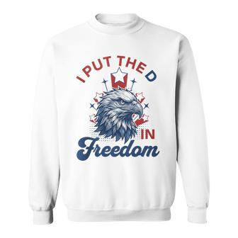 I Put D In Freedom 4Th Of July Matching Couple Him Her Sweatshirt - Thegiftio UK