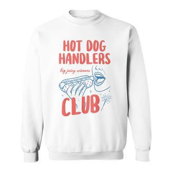 Retro Bun Destroyer Hot Dog Handlers Club 4Th Of July Couple Sweatshirt - Monsterry