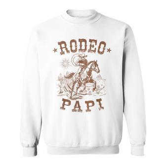 Rodeo Papi Western Cowboy Family Matching Father's Day Sweatshirt - Thegiftio UK