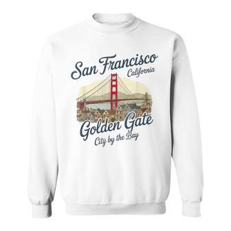 San Francisco Golden-Gate Bridge City By The Bay Souvenir Sweatshirt - Thegiftio UK