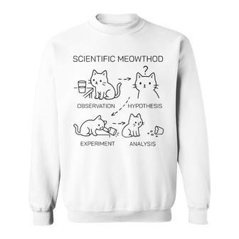 Scientific Meowthod 面白い 科学 猫 先生 生 クール スウェットシャツ - Kawaiitshirt