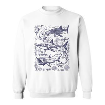 Shark Wildlife Ocean Sea Animal Marine Animal Sweatshirt - Monsterry